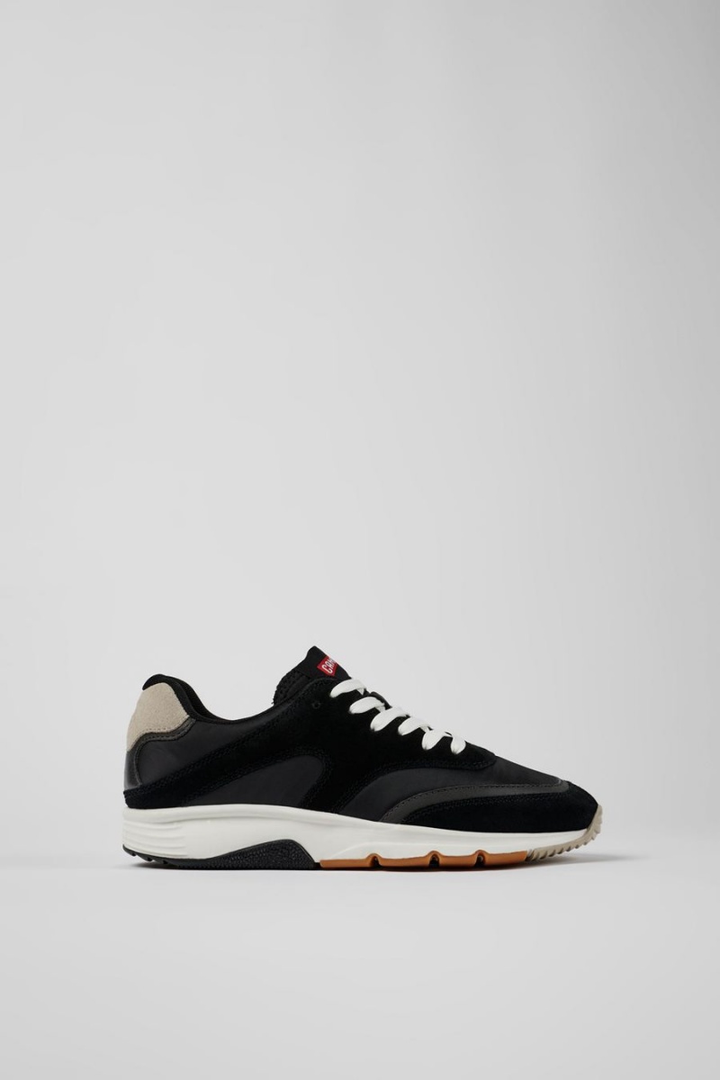 Zapatillas Camper Drift Textil Nubuck Mujer Negras | FNOAK-9702