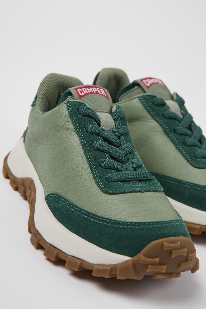 Zapatillas Camper Drift Trail Cuero Nubuck Niño Verde | GLXJD-9547