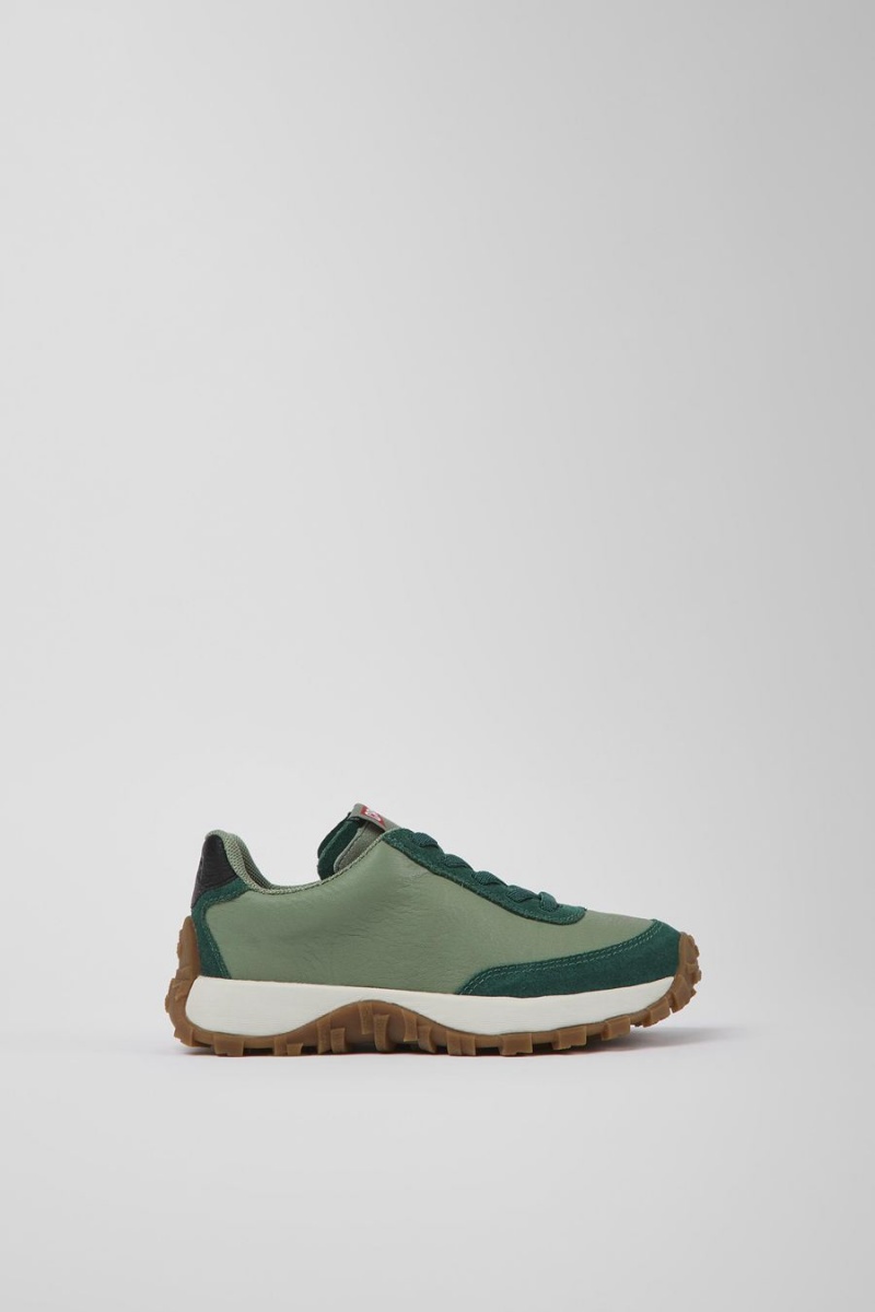 Zapatillas Camper Drift Trail Cuero Nubuck Niño Verde | GLXJD-9547