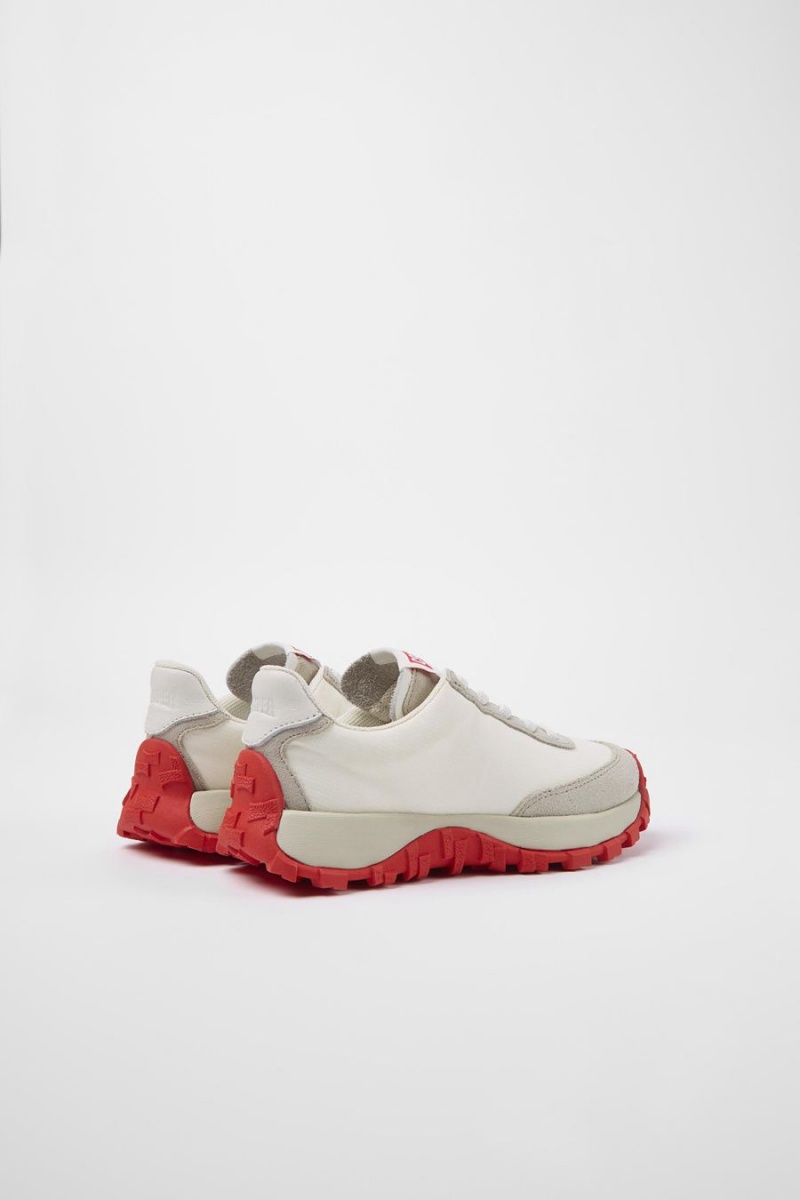 Zapatillas Camper Drift Trail Textil Cuero Niña Blancas | XQRVL-7192