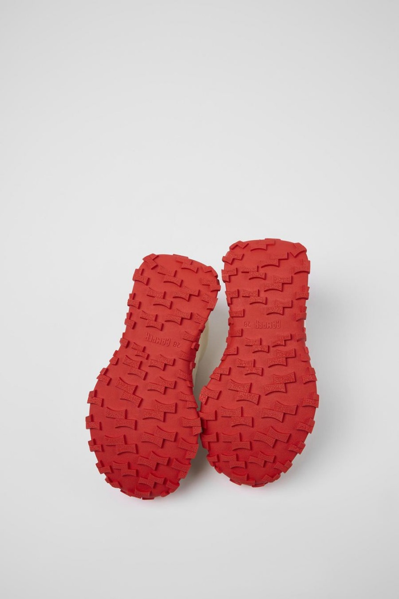 Zapatillas Camper Drift Trail Textil Cuero Niña Blancas | XQRVL-7192