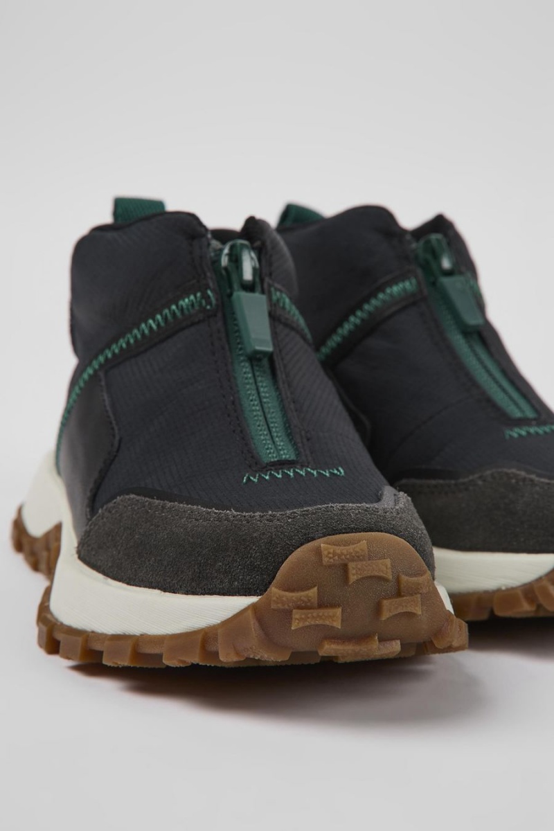 Zapatillas Camper Drift Trail Textil Cuero Niña Negras | VTCJO-8654