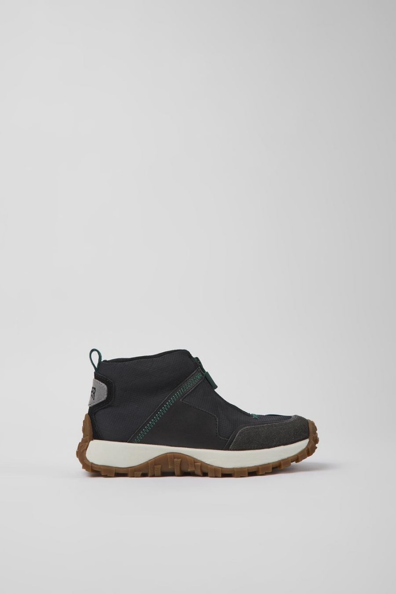 Zapatillas Camper Drift Trail Textil Cuero Niña Negras | VTCJO-8654