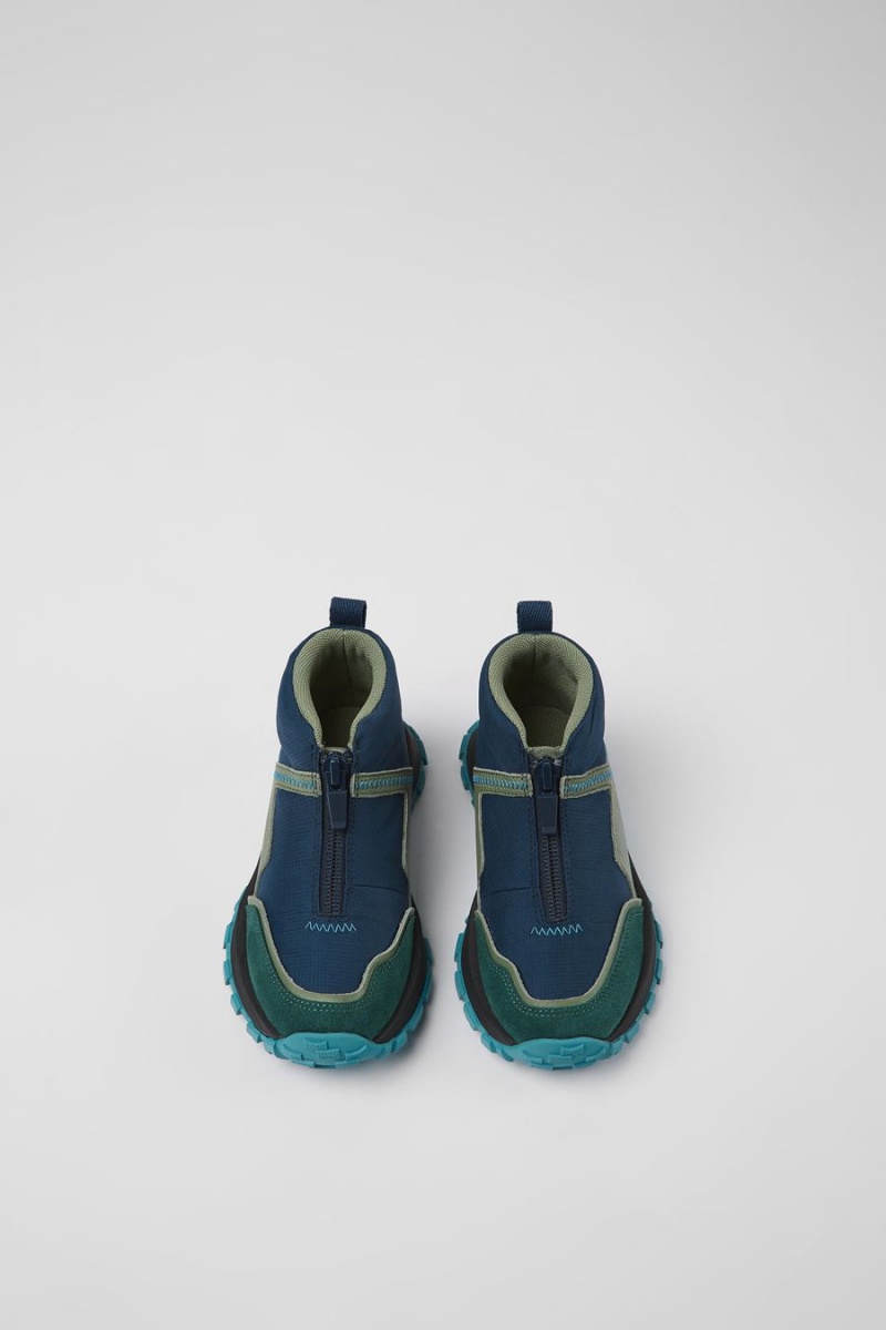 Zapatillas Camper Drift Trail Textil Cuero Niña Azul Marino | ADXNH-5920