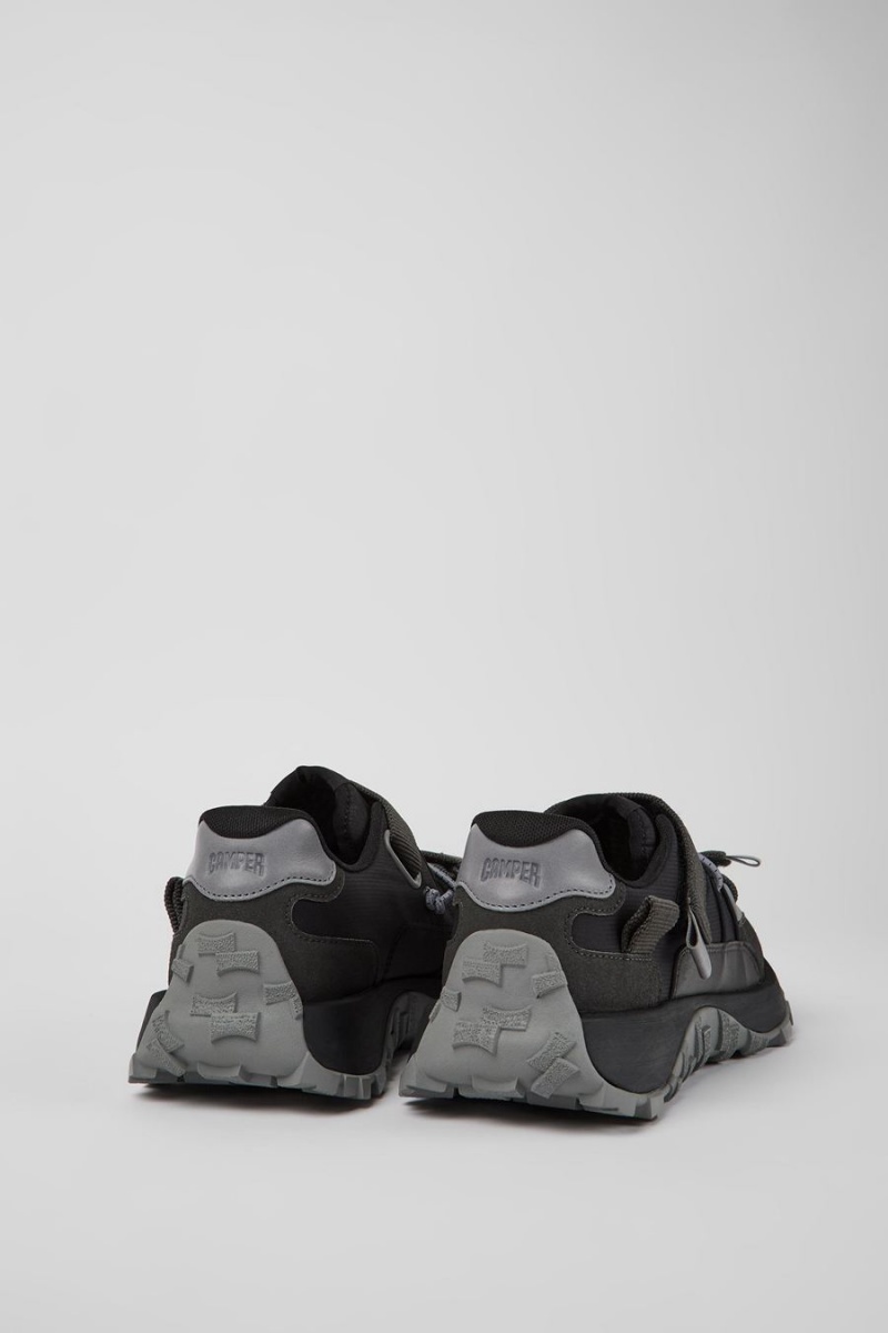 Zapatillas Camper Drift Trail Textil Nubuck Hombre Negras | PXQDG-4153