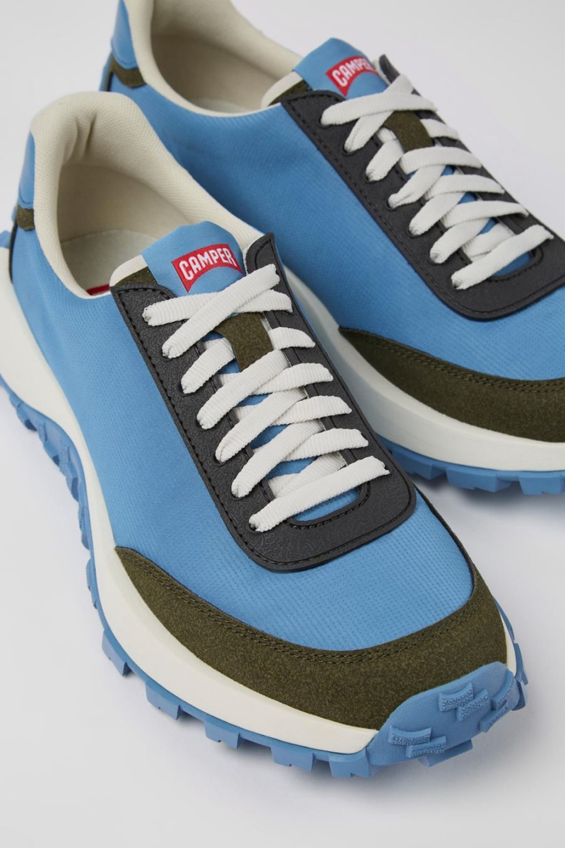 Zapatillas Camper Drift Trail Textil Nubuck Hombre Azules | AHDMB-3967