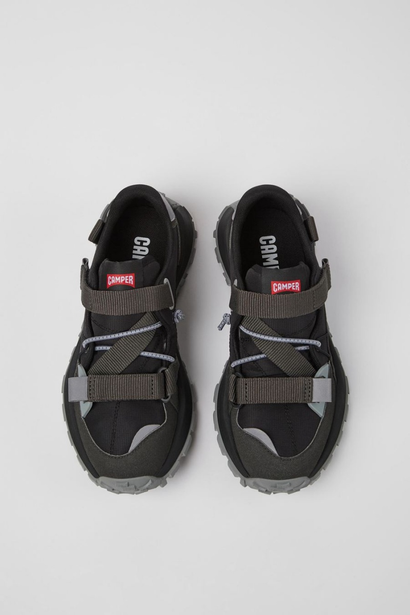 Zapatillas Camper Drift Trail Textil Nubuck Mujer Negras | EPHKN-4560