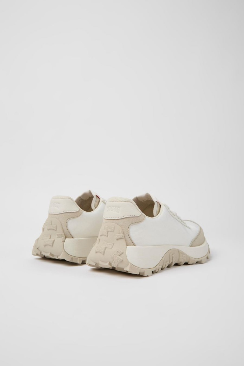 Zapatillas Camper Drift Trail Textil Nubuck Mujer Blancas | PKBQA-3258