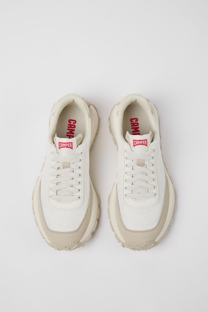 Zapatillas Camper Drift Trail Textil Nubuck Mujer Blancas | PKBQA-3258