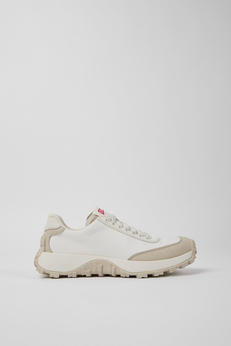 Zapatillas Camper Drift Trail Textil Nubuck Mujer Blancas | PKBQA-3258