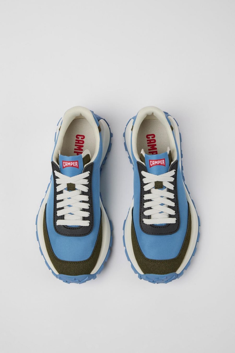 Zapatillas Camper Drift Trail Textil Nubuck Mujer Azules | YOKGE-8160