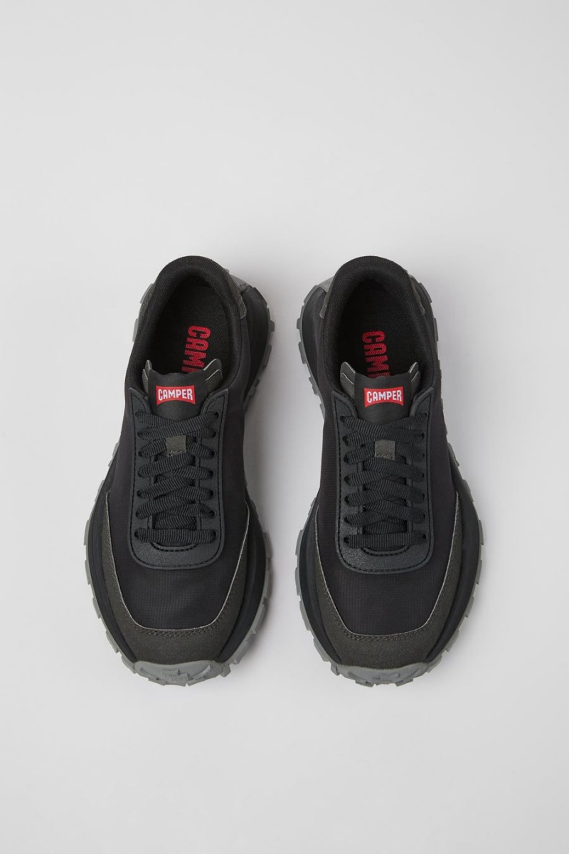 Zapatillas Camper Drift Trail Textil Nubuck Mujer Negras | RTOWA-2745