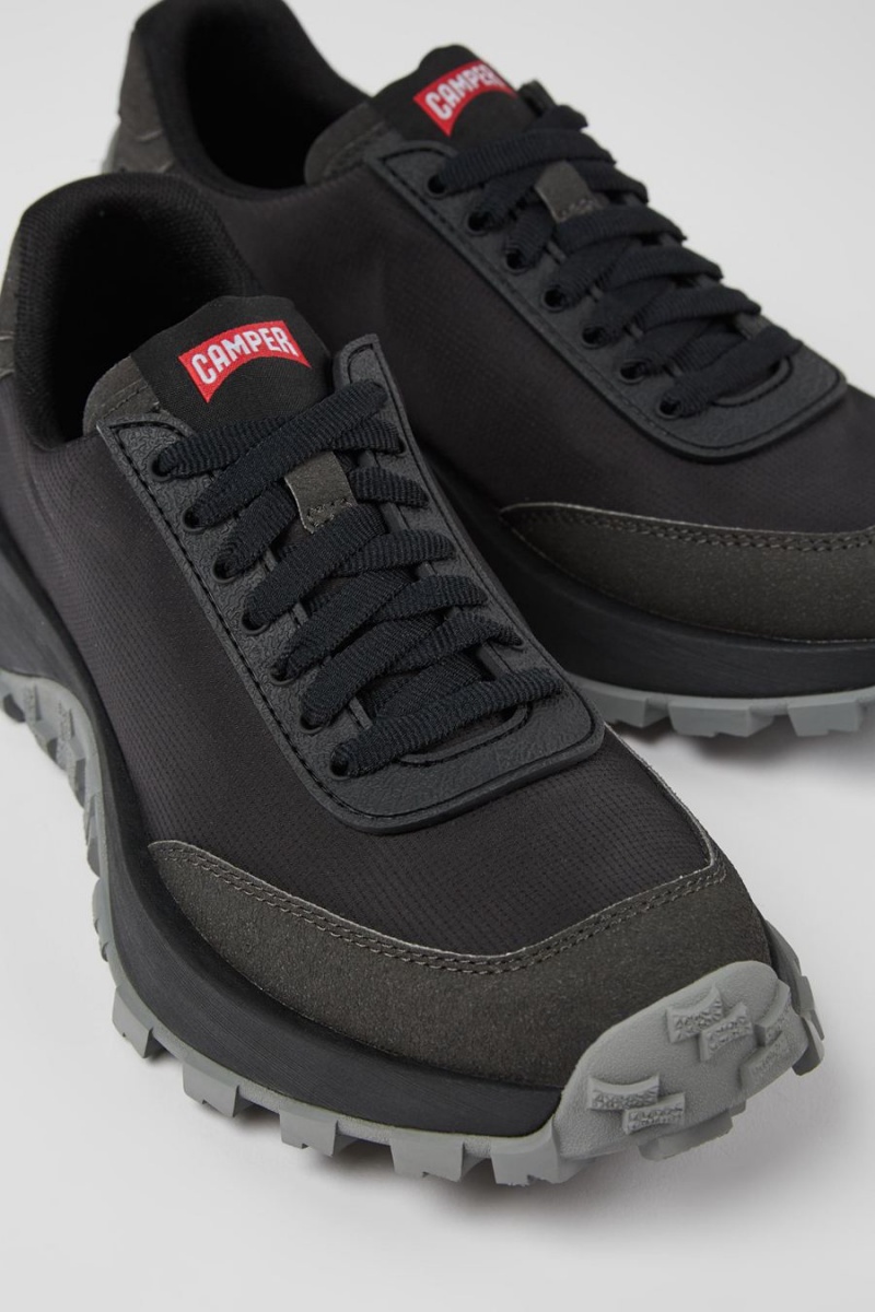 Zapatillas Camper Drift Trail Textil Nubuck Mujer Negras | RTOWA-2745