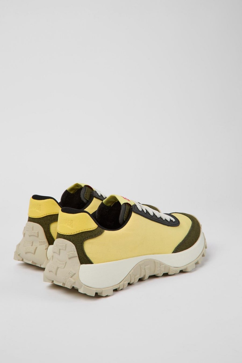 Zapatillas Camper Drift Trail Textil Nubuck Mujer Amarillo | ZIXJA-6305