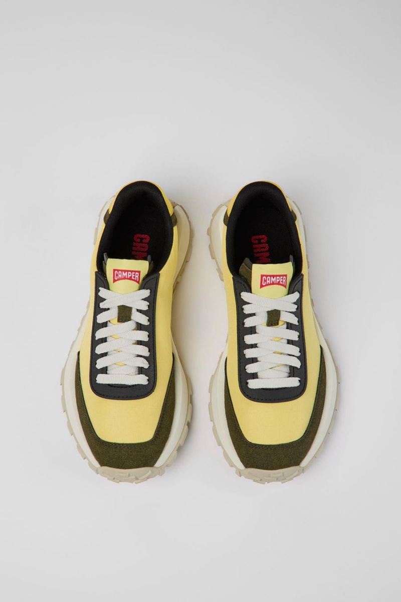 Zapatillas Camper Drift Trail Textil Nubuck Mujer Amarillo | ZIXJA-6305
