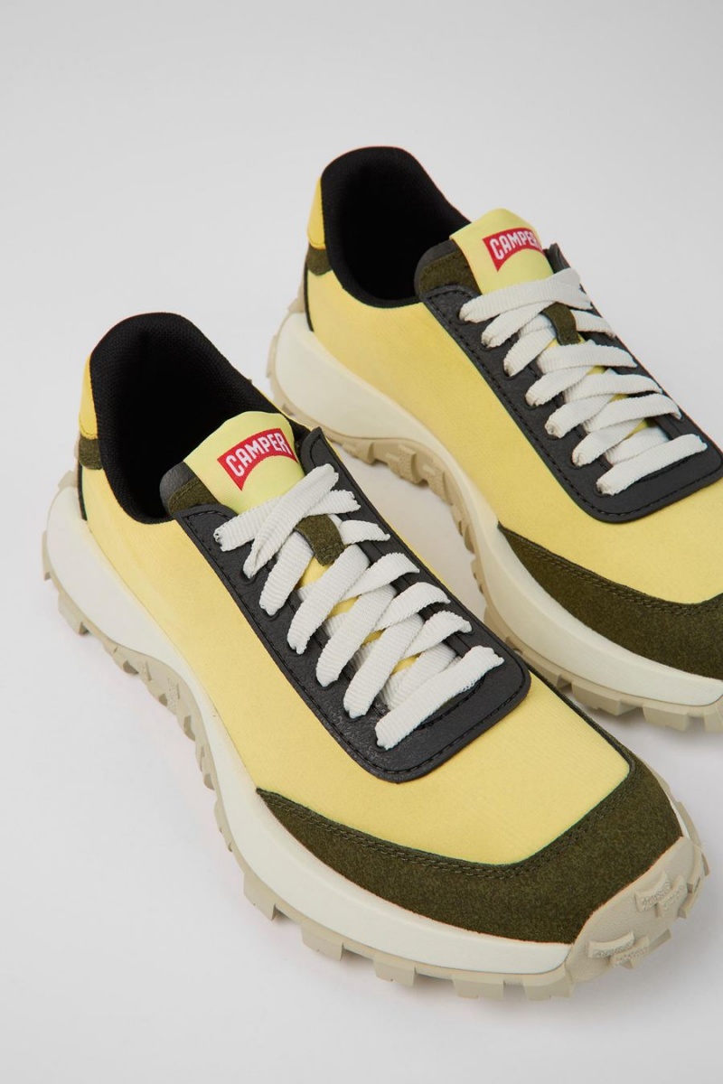 Zapatillas Camper Drift Trail Textil Nubuck Mujer Amarillo | ZIXJA-6305