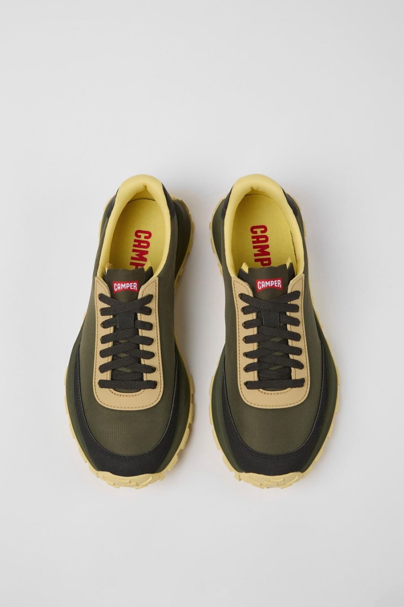 Zapatillas Camper Drift Trail Textil Nubuck Hombre Verde | BVPGF-2706