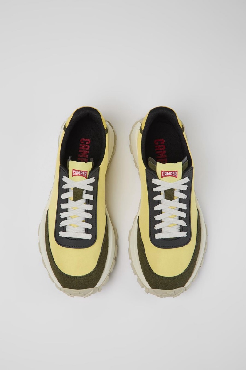 Zapatillas Camper Drift Trail Textil Nubuck Hombre Amarillo | ZUFCA-1029