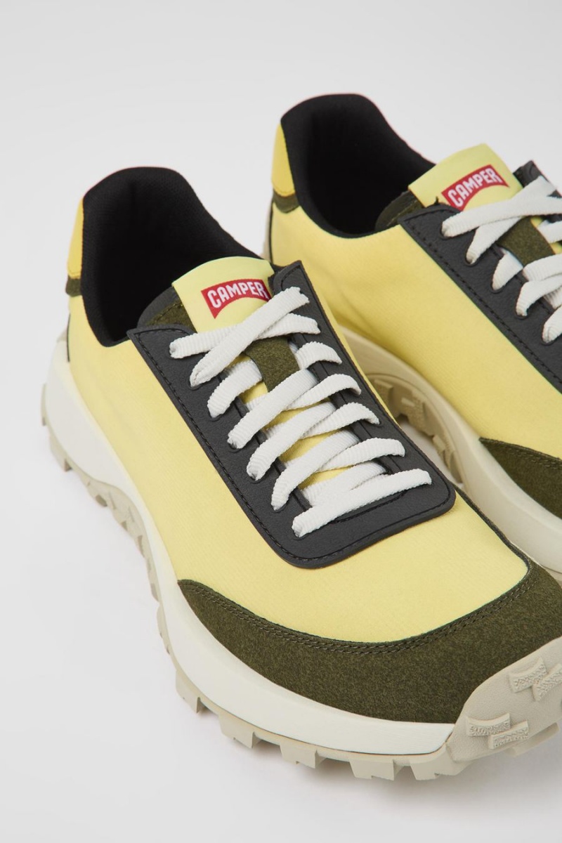 Zapatillas Camper Drift Trail Textil Nubuck Hombre Amarillo | ZUFCA-1029