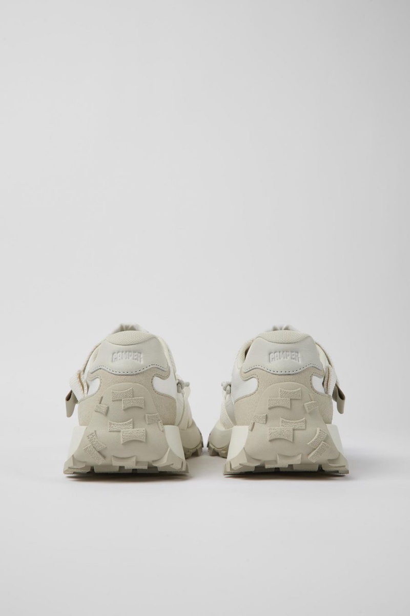 Zapatillas Camper Drift Trail Textil Nubuck Hombre Blancas | JRPLF-2460