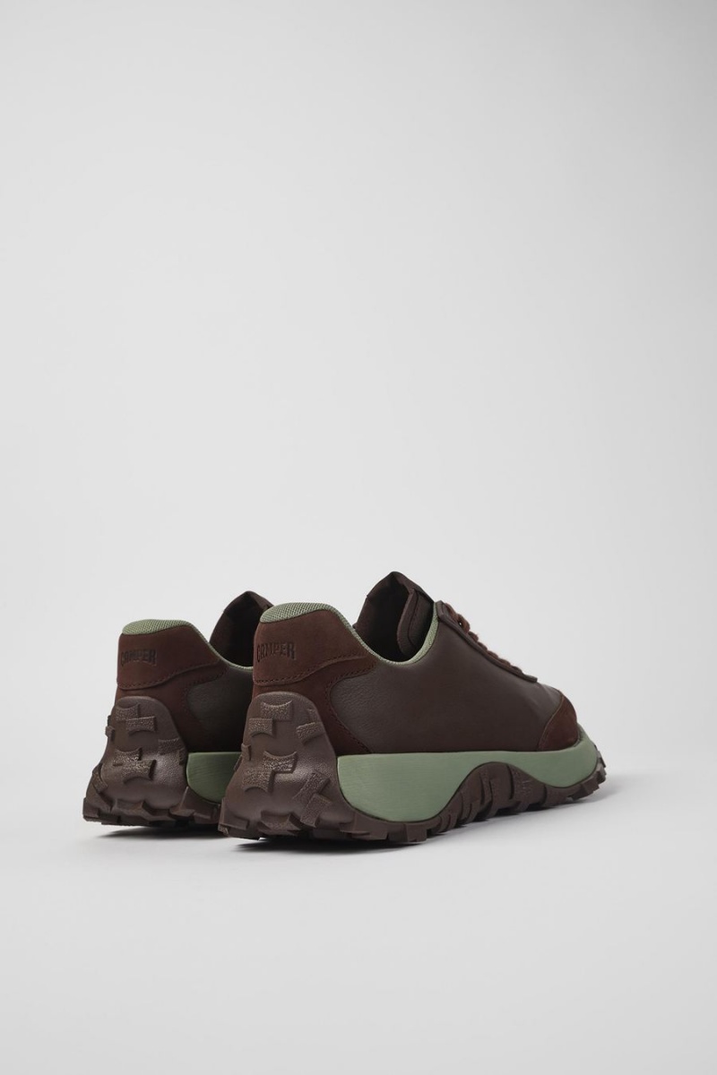 Zapatillas Camper Drift Trail Vibram Cuero Nubuck Hombre Burdeos | MPUDK-0841