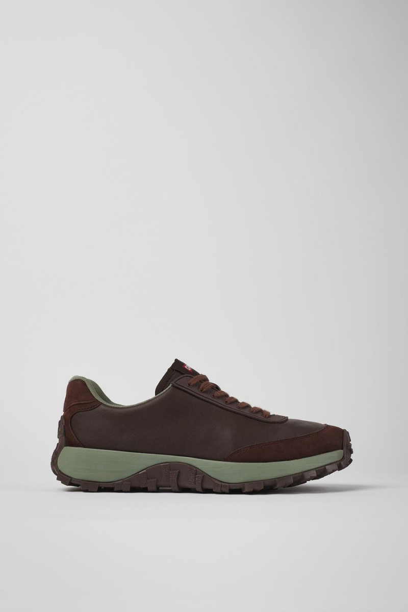Zapatillas Camper Drift Trail Vibram Cuero Nubuck Hombre Burdeos | MPUDK-0841