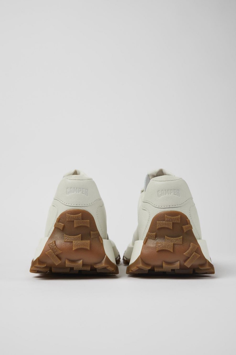 Zapatillas Camper Drift Trail Vibram Non-dyed Cuero Hombre Blancas | WTJNY-8321