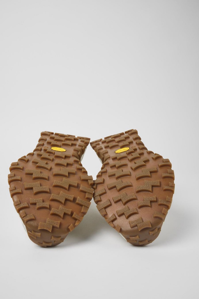 Zapatillas Camper Drift Trail Vibram Non-dyed Cuero Hombre Blancas | WTJNY-8321
