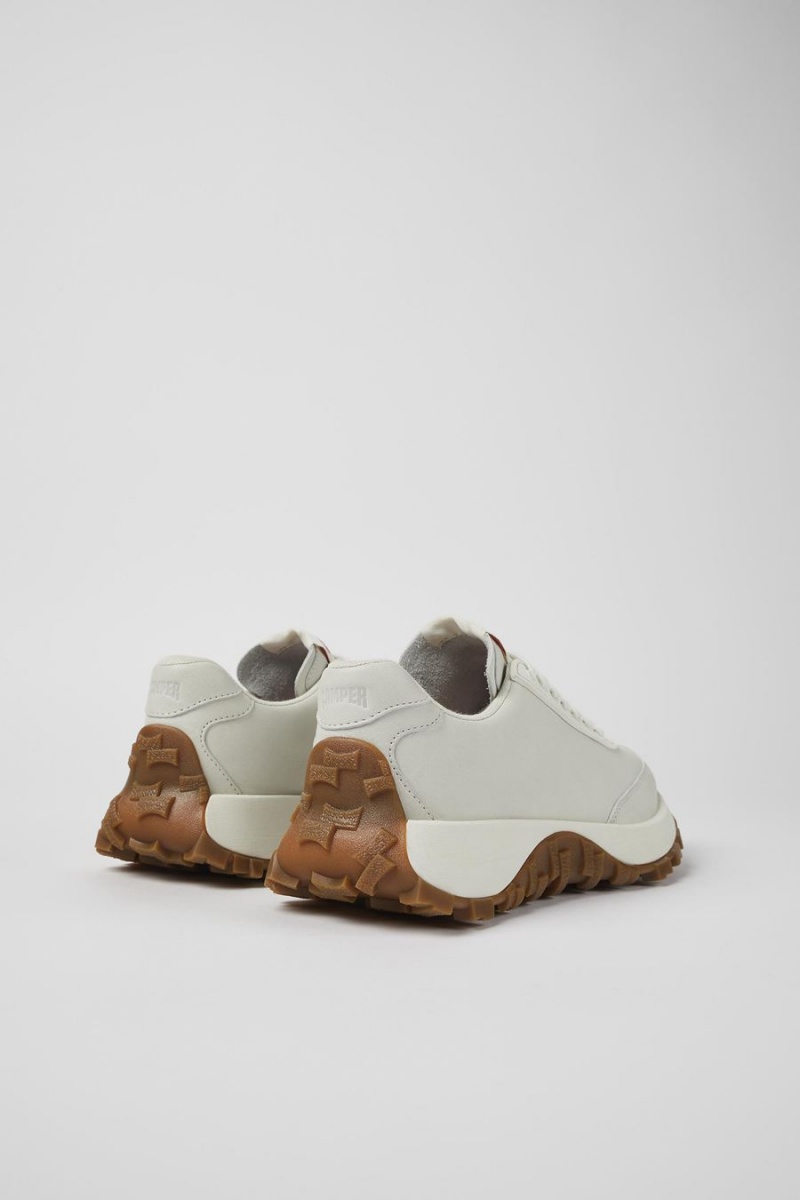 Zapatillas Camper Drift Trail Vibram Nondyed Cuero Mujer Blancas | NMEPO-2895