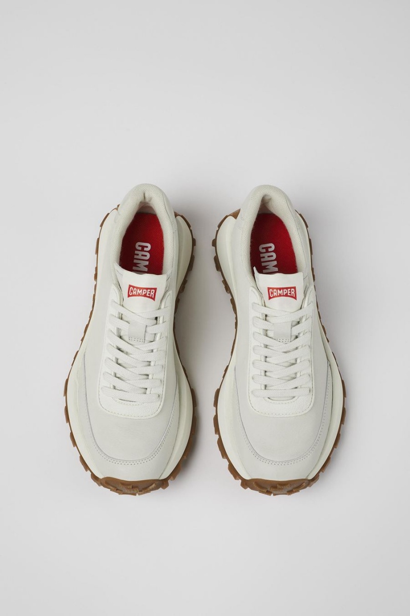 Zapatillas Camper Drift Trail Vibram Nondyed Cuero Mujer Blancas | NMEPO-2895