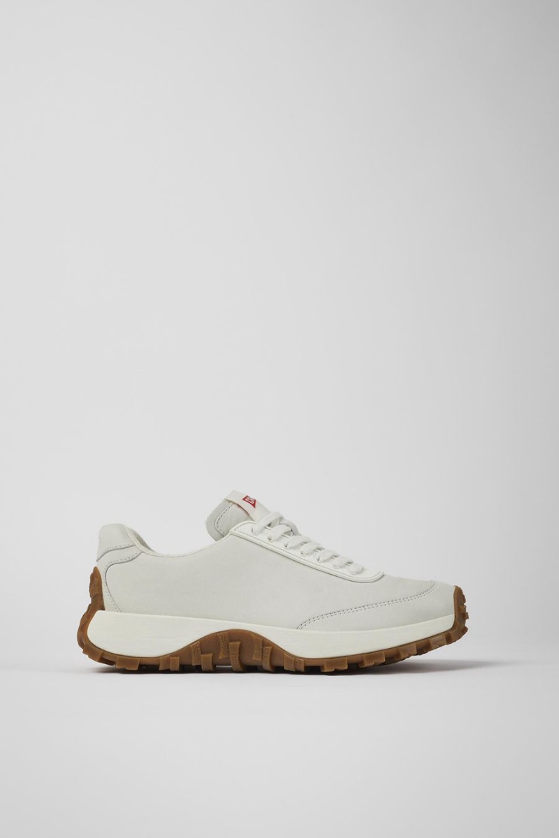 Zapatillas Camper Drift Trail Vibram Nondyed Cuero Mujer Blancas | NMEPO-2895