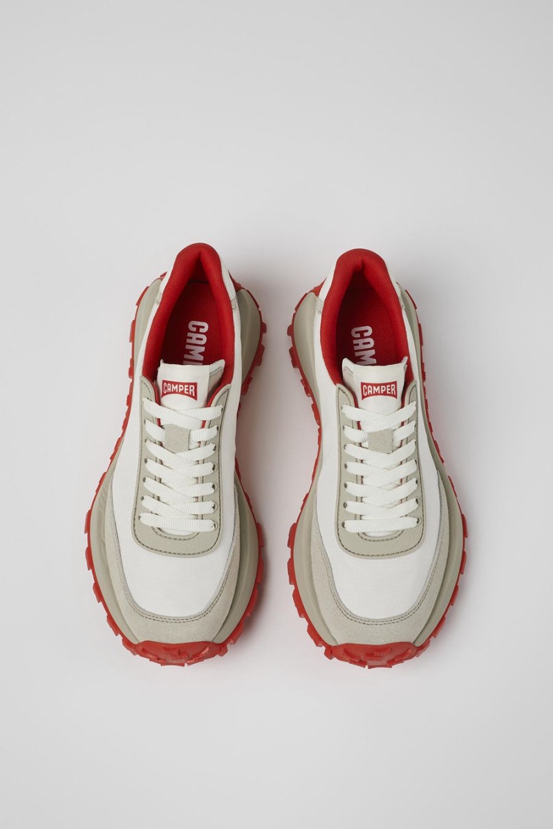 Zapatillas Camper Drift Trail Vibram Recycled Pet Nubuck Mujer Blancas | MIRTZ-8743