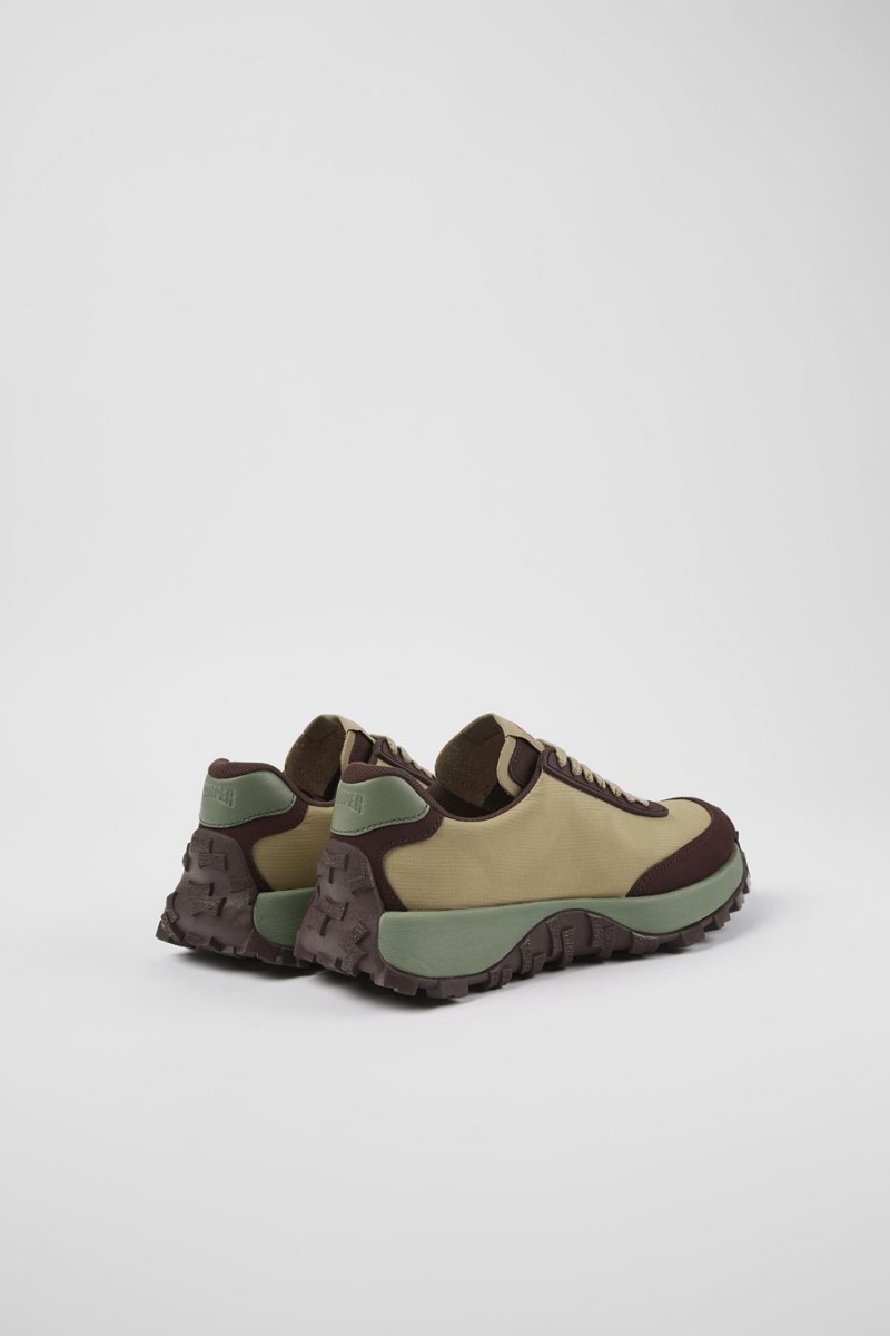 Zapatillas Camper Drift Trail Vibram Recycled Pet Nubuck Mujer Beige | CIWKM-3809