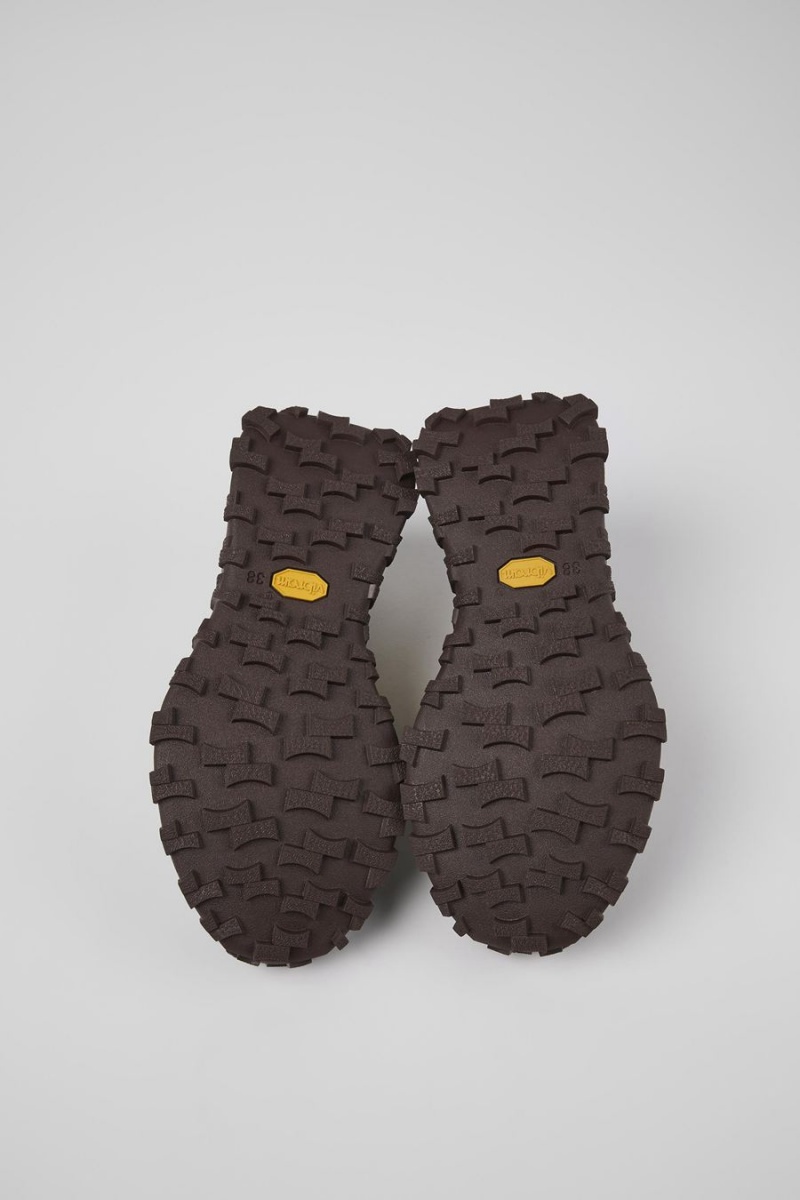 Zapatillas Camper Drift Trail Vibram Recycled Pet Nubuck Mujer Beige | CIWKM-3809