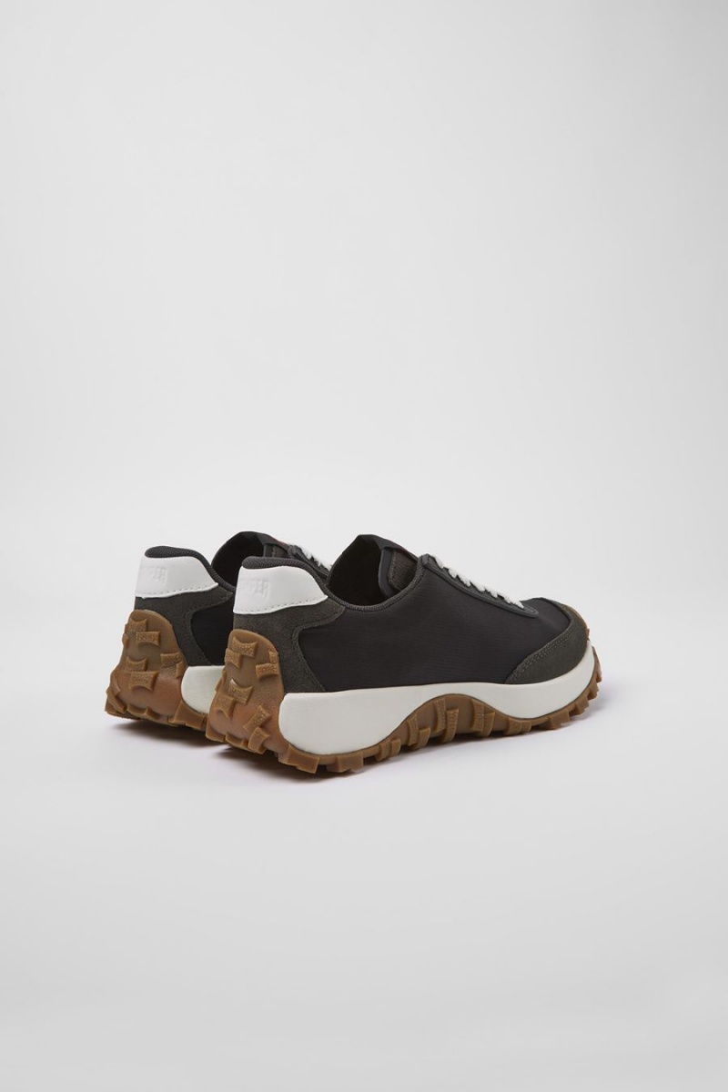 Zapatillas Camper Drift Trail Vibram Recycled Pet Nubuck Mujer Negras | TXHMO-0719