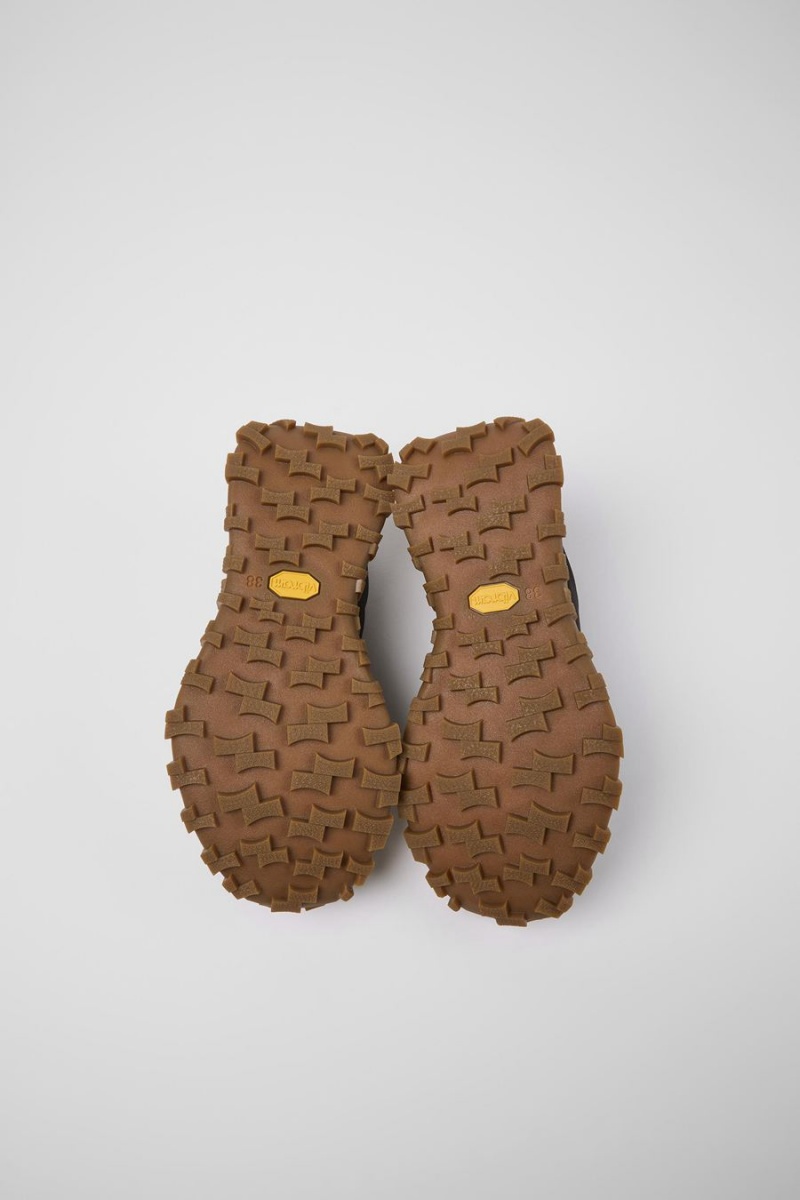 Zapatillas Camper Drift Trail Vibram Recycled Pet Nubuck Mujer Negras | TXHMO-0719