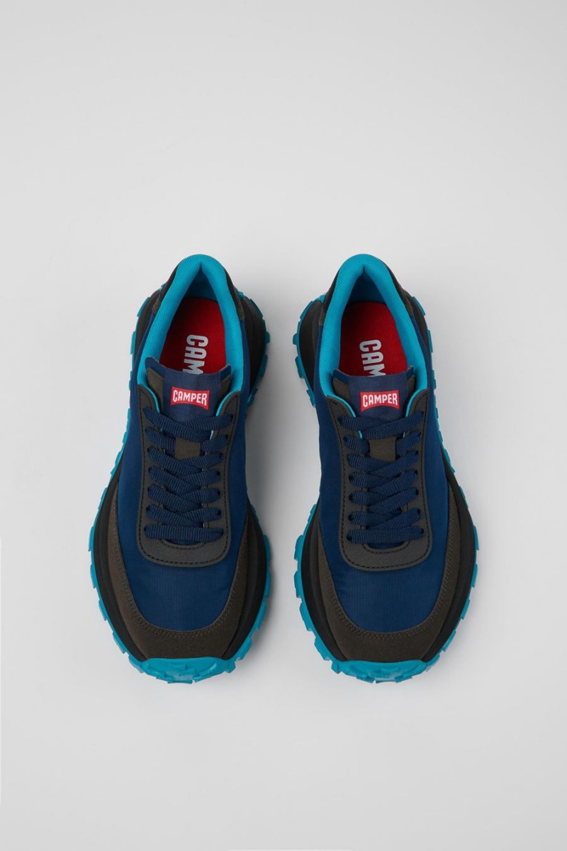 Zapatillas Camper Drift Trail Vibram Recycled Pet Nubuck Mujer Azules | VREFB-8542