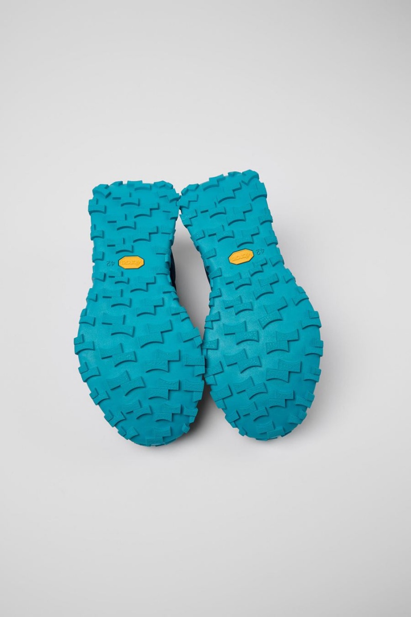 Zapatillas Camper Drift Trail Vibram Recycled Pet Nubuck Hombre Azules | HLYMP-3721