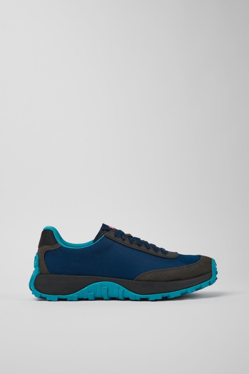 Zapatillas Camper Drift Trail Vibram Recycled Pet Nubuck Hombre Azules | HLYMP-3721