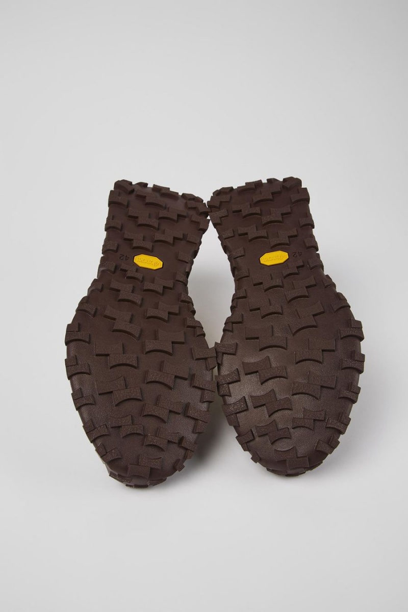 Zapatillas Camper Drift Trail Vibram Recycled Pet Nubuck Hombre Beige | BKCFN-9263