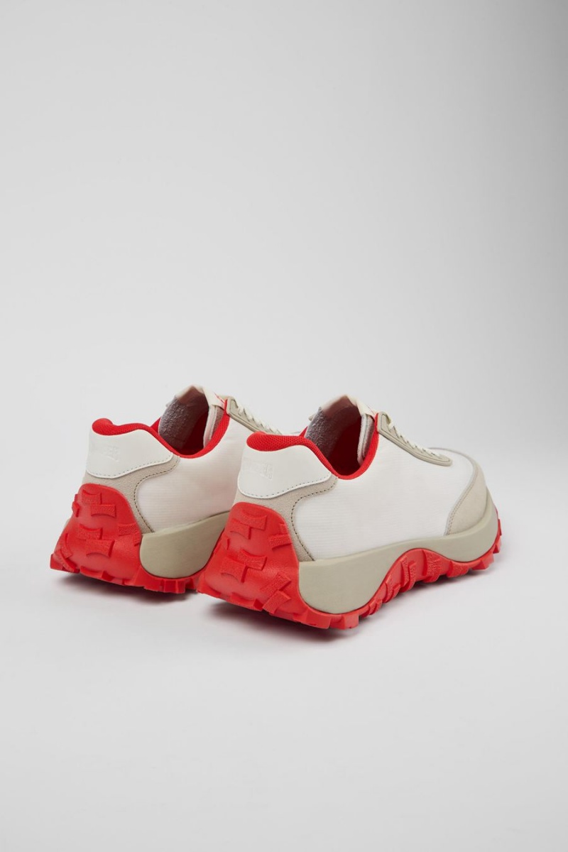 Zapatillas Camper Drift Trail Vibram Recycled Pet Nubuck Hombre Blancas | UJOQE-3209