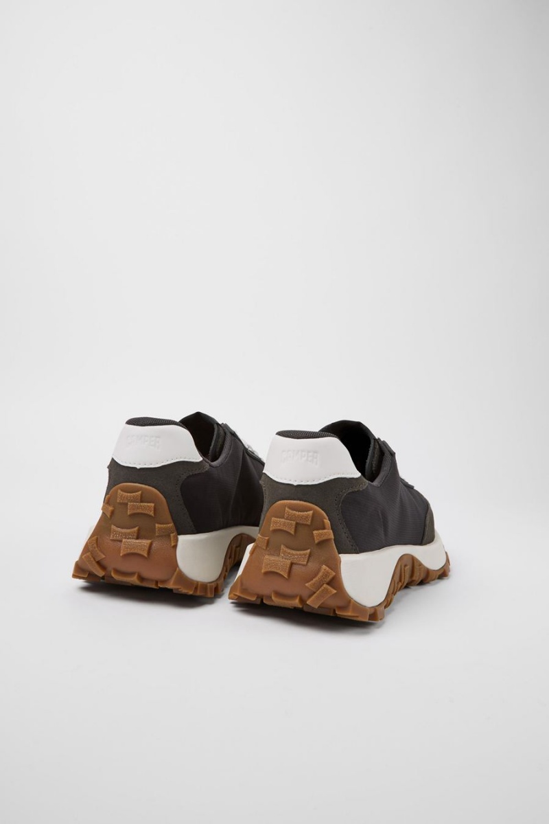 Zapatillas Camper Drift Trail Vibram Recycled Pet Nubuck Hombre Negras | ZTHBU-4083