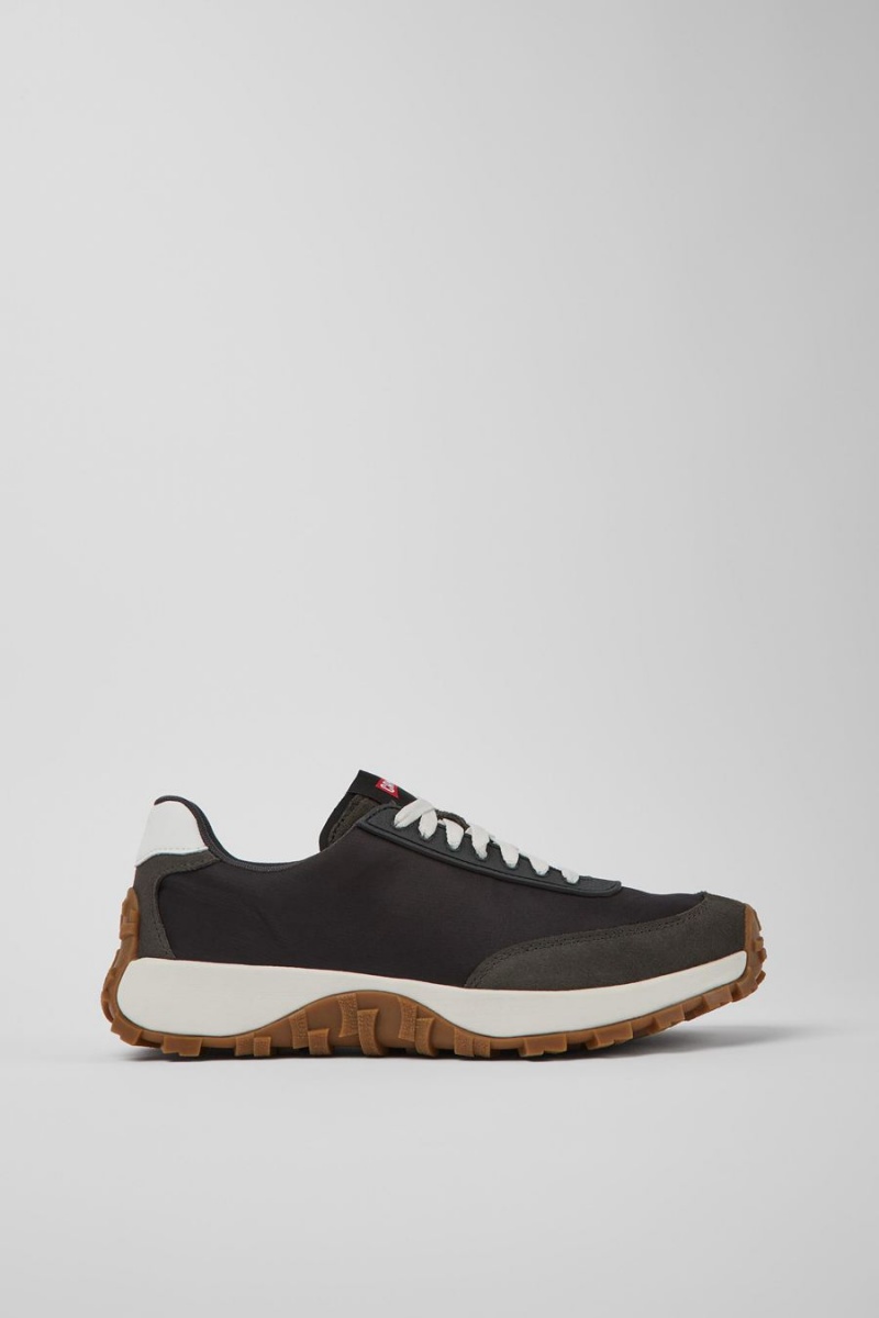 Zapatillas Camper Drift Trail Vibram Recycled Pet Nubuck Hombre Negras | ZTHBU-4083