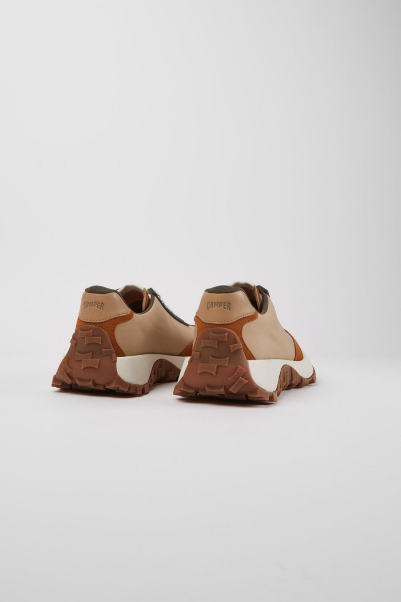 Zapatillas Camper Drift Trail Vibram Textil Nubuck Hombre Beige | HIVYE-4285