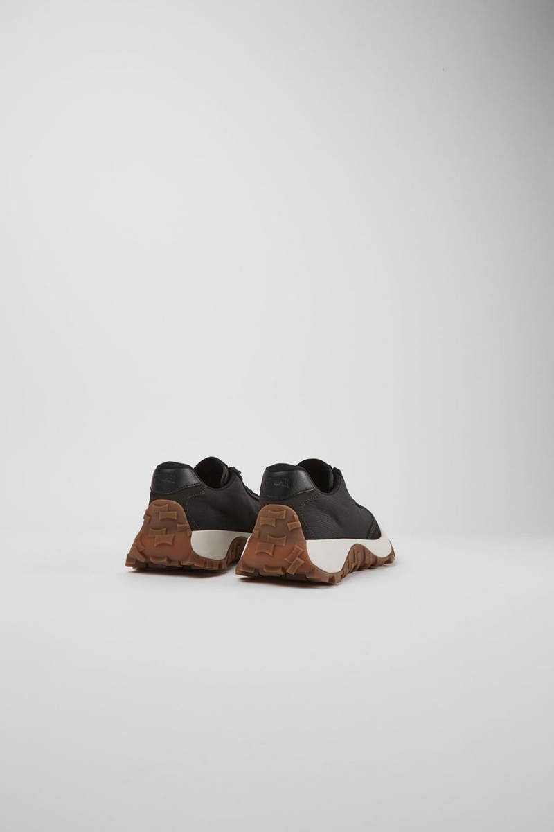 Zapatillas Camper Drift Trail Vibram Textil Nubuck Mujer Negras | QIZVD-9602
