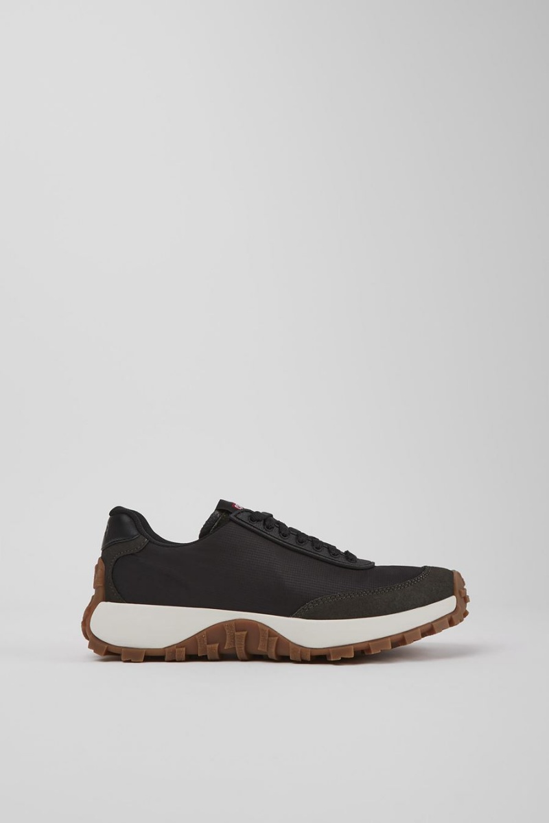 Zapatillas Camper Drift Trail Vibram Textil Nubuck Mujer Negras | QIZVD-9602