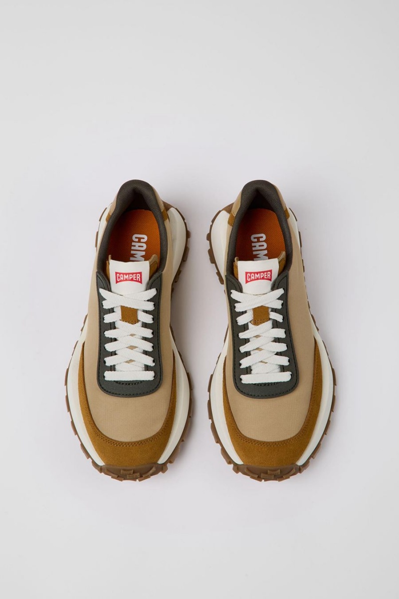 Zapatillas Camper Drift Trail Vibram Textil Nubuck Mujer Marrones | PTEJN-2754