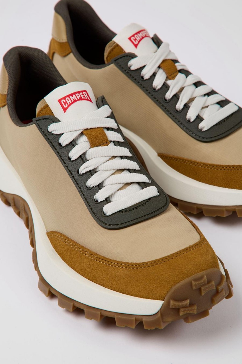 Zapatillas Camper Drift Trail Vibram Textil Nubuck Mujer Marrones | PTEJN-2754