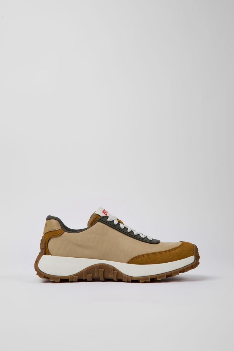 Zapatillas Camper Drift Trail Vibram Textil Nubuck Mujer Marrones | PTEJN-2754