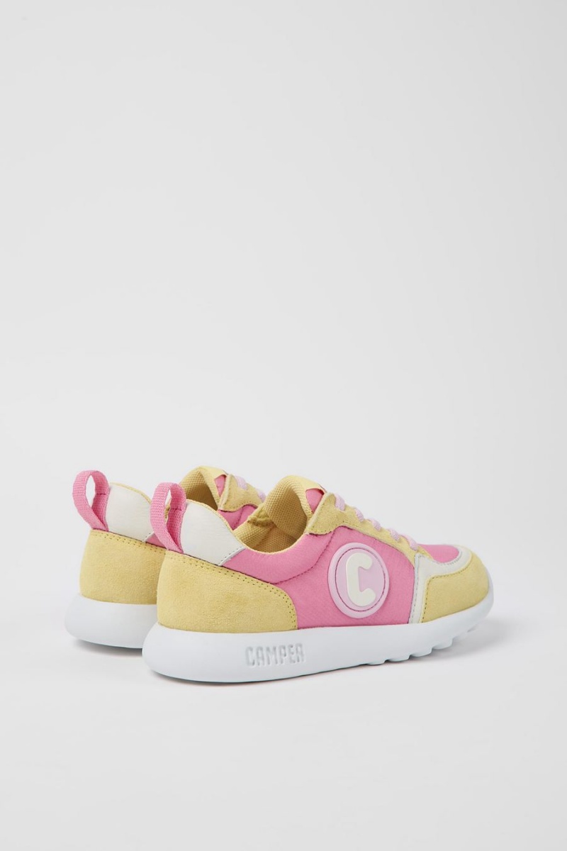 Zapatillas Camper Driftie Textil Nubuck Niña Amarillo | ZDAHQ-7930